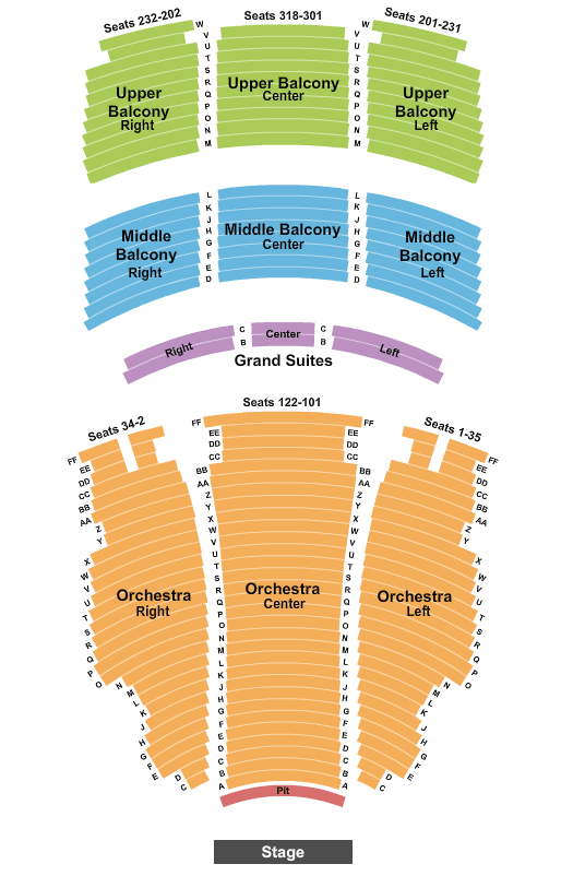 Hippodrome Theatre At The France-Merrick PAC Beauty and the Beast Seating Chart